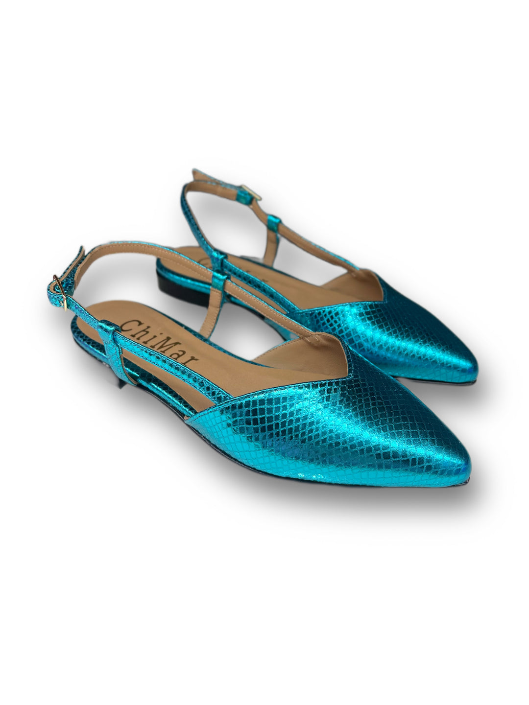 Slingback ChiMar Stampa/Turchese