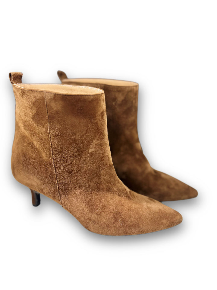 Brown Suede Ankle Boot