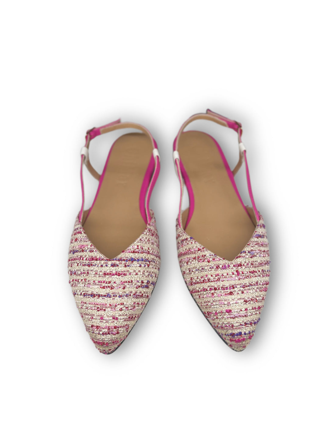 Slingback ChiMarRafia Fucsia/Milk