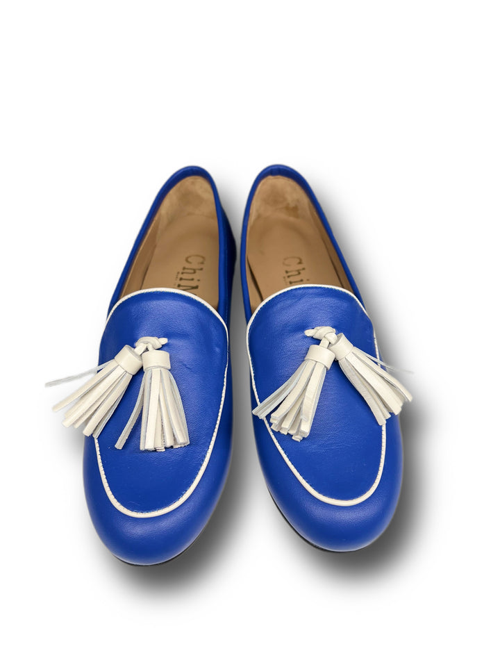 Mocassino Nappa Bluette/Milk