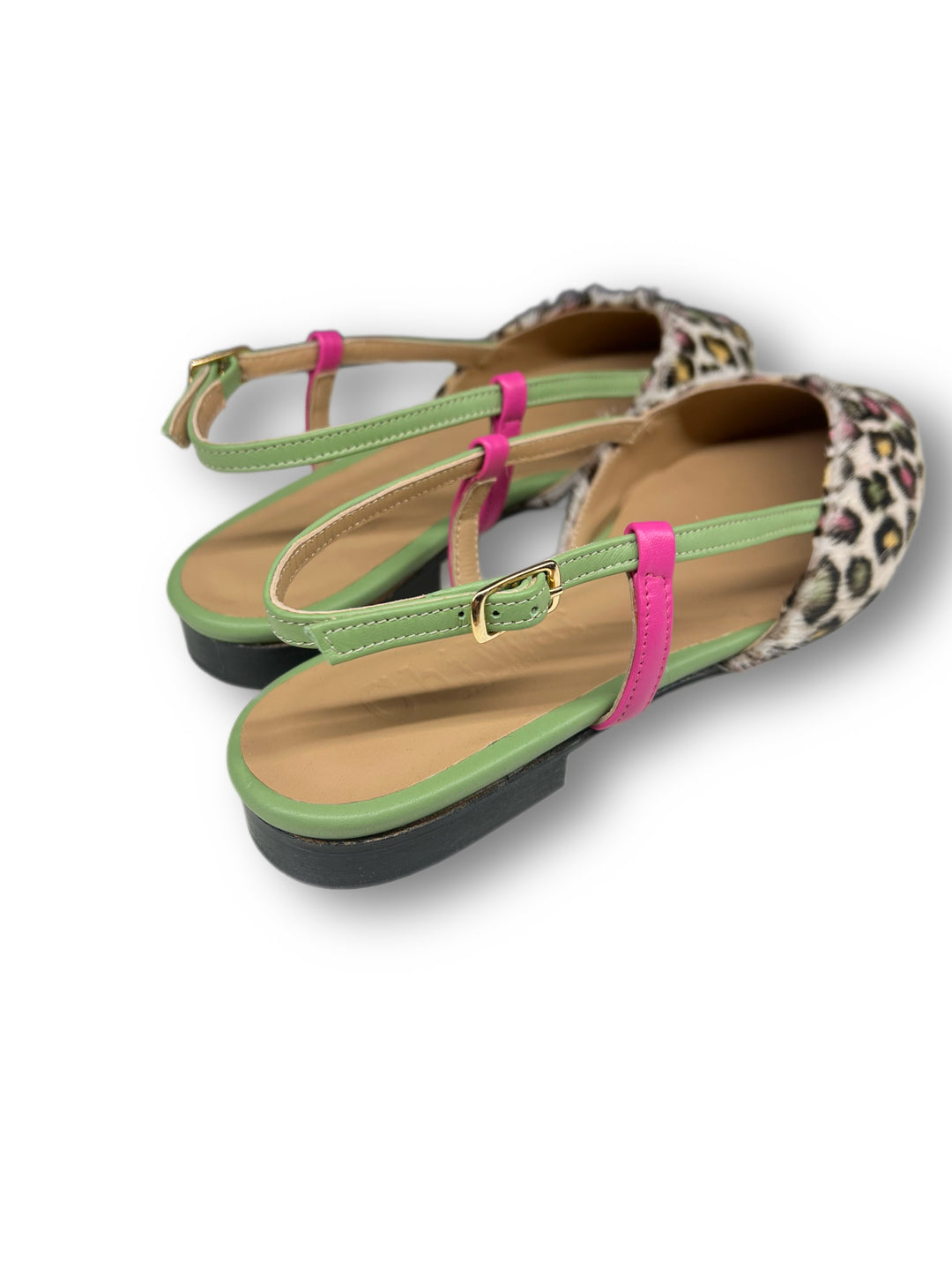 Slingback ChiMar Cavallino maculato multicolor/fucsia/mint