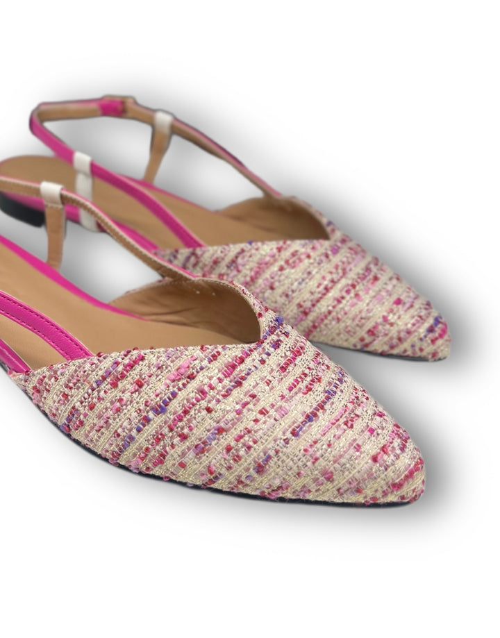 Slingback ChiMarRafia Fucsia/Milk